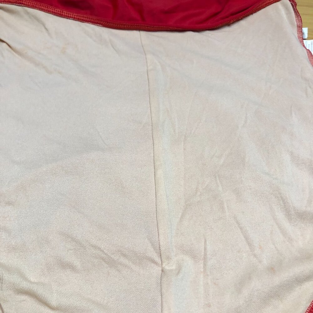 AB Lambdin Red Halter Pinup Swim suit built in Girdle sz 14  L Marilyn - Picture 9 of 10